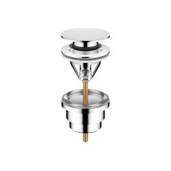 Dornbracht Ablaufgarnitur mit Druckverschluss G 1 1/4" für Becken mit Überlauf,... DORNBRACHT-10125970-00 4029011635038 (Abb. 1)