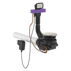 Dornbracht Ab- und Überlaufgarnitur elektrisch 3 1/2" für Küchenbecken, Edelsta... DORNBRACHT-10410004-86 4099477302850 (Abb. 1)