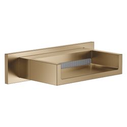 Dornbracht Schwallauslauf Water Fall für Wandmontage Ausladung 120mm, Dark Bras... DORNBRACHT-13420979-39 4099477346113 (Abb. 1)