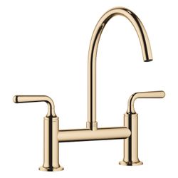 Dornbracht Zweiloch-Brückenbatterie Vaia für Spül-/Profibrause Ausladung 241mm,... DORNBRACHT-19815809-09 4099477166452 (Abb. 1)