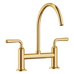 Dornbracht Zweiloch-Brückenbatterie Vaia für Spül-/Profibrause Ausladung 241mm,... DORNBRACHT-19815809-28 4099477166483 (Abb. 1)