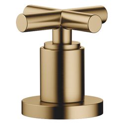Dornbracht Seitenventil Tara, rechtsschließend, Bohrung 32mm, Dark Brass gebürs... DORNBRACHT-20000892-39 4099477346311 (Abb. 1)