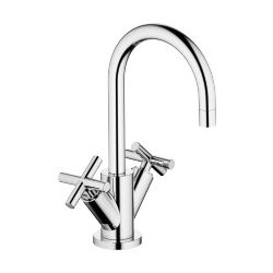 Dornbracht Waschtisch-Einlochbatterie Tara mit Ablaufgarnitur, schwenkbar, 135m... DORNBRACHT-22512892-00 4029011519222 (Abb. 1)