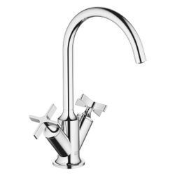 Dornbracht Waschtisch-Einlochbatterie Vaia mit Ablaufgarnitur, schwenkbar, Ausl... DORNBRACHT-22513809-00 4099477024769 (Abb. 1)