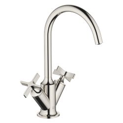 Dornbracht Waschtisch-Einlochbatterie Vaia mit Ablaufgarnitur, schwenkbar, Ausl... DORNBRACHT-22513809-08 4099477043968 (Abb. 1)