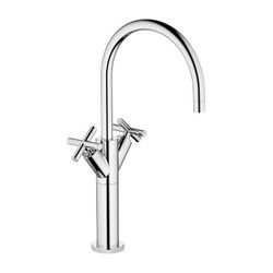 Dornbracht Waschtisch-Einlochbatterie Tara, erhöhter Standfuß, 200mm, max. 7l/m... DORNBRACHT-22533892-00 4029011519376 (Abb. 1)