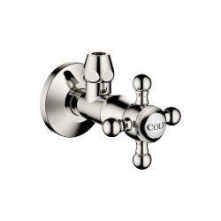 Dornbracht Eckventil Madison Rosette 60mm Porzellanplättchen Cold, Platin, 2290... DORNBRACHT-22900360-08 4029011200441 (Abb. 1)