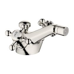 Dornbracht Bidet-Einlochbatterie Madison mit Ablaufgarnitur, Ausladung 125mm, P... DORNBRACHT-24510360-08 4029011203800 (Abb. 1)