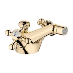 Dornbracht Bidet-Einlochbatterie Madison mit Ablaufgarnitur, Ausladung 125mm, M... DORNBRACHT-24510360-09 4029011203824 (Abb. 1)