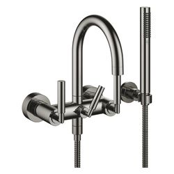 Dornbracht Wannenbatterie Tara für Wandmontage mit Schlauchbrausegarnitur, 240m... DORNBRACHT-25133882-19 4029011996757 (Abb. 1)