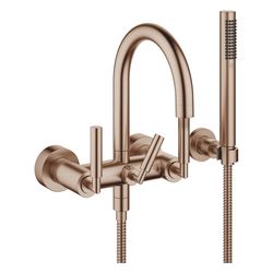 Dornbracht Wannenbatterie Tara für Wandmontage mit Schlauchbrausegarnitur, 240m... DORNBRACHT-25133882-42 4099477247908 (Abb. 1)
