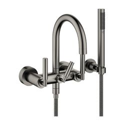 Dornbracht Wannenbatterie Tara für Wandmontage mit Schlauchbrausegarnitur, 240m... DORNBRACHT-25133882-99 4029011818783 (Abb. 1)