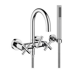 Dornbracht Wannenbatterie Tara für Wandmontage mit Schlauchbrausegarnitur, 240m... DORNBRACHT-25133892-00 4029011521614 (Abb. 1)