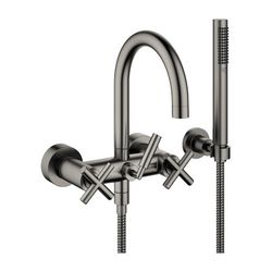 Dornbracht Wannenbatterie Tara für Wandmontage mit Schlauchbrausegarnitur, 240m... DORNBRACHT-25133892-99 4029011818813 (Abb. 1)