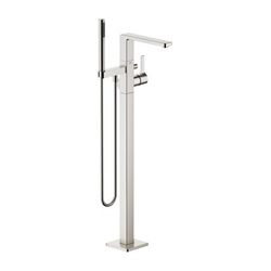 Dornbracht Wannen-Einhandbatterie Lulu freistehend Metallschlauch 1250mm, Plati... DORNBRACHT-25863710-06 4029011767029 (Abb. 1)