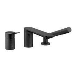 Dornbracht Wannen-Dreiloch-Einhandbatterie Lissé für Wannenrand 200mm, Schwarz ... DORNBRACHT-27412845-33 4029011983696 (Abb. 1)
