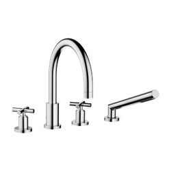 Dornbracht Wannen-Vierlochbatterie Tara für Wannenrandmontage, Ausladung 220mm,... DORNBRACHT-27512892-00 4029011518324 (Abb. 1)
