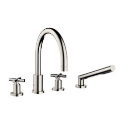 Dornbracht Wannen-Vierlochbatterie Tara für Wannenrandmontage, Ausladung 220mm,... DORNBRACHT-27512892-08 4029011518362 (Abb. 1)