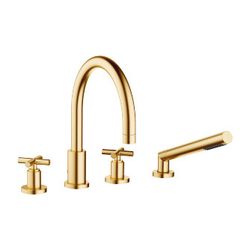 Dornbracht Wannen-Vierlochbatterie Tara für Wannenrandmontage, 220mm, 23,5l/min... DORNBRACHT-27512892-28 4029011897894 (Abb. 1)