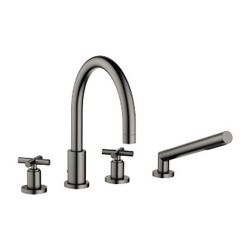 Dornbracht Wannen-Vierlochbatterie Tara für Wannenrandmontage, 220mm, 23,5l/min... DORNBRACHT-27512892-99 4029011819261 (Abb. 1)