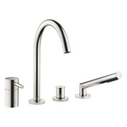 Dornbracht Wannen-Vierlochbatterie Meta für Wannenrandmontage, Ausladung 221mm,... DORNBRACHT-27632661-93 4029011944093 (Abb. 1)