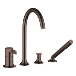 Dornbracht Wannen-Vierlochbatterie Vaia 220mm, Dark Bronze gebürstet PVD... DORNBRACHT-27632809-43 4099477463995 (Abb. 1)