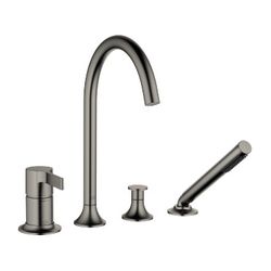 Dornbracht Wannen-Vierlochbatterie Vaia 220mm, Dark Platinum gebürstet... DORNBRACHT-27632809-99 4029011766930 (Abb. 1)