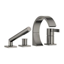 Dornbracht Wannen-Vierlochbatterie CYO für Wannenrandmontage 167mm, Dark Platin... DORNBRACHT-27632811-99 4029011930188 (Abb. 1)