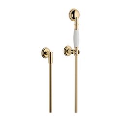 Dornbracht Schlauchbrausegarnitur Madison mit Einzelrosetten, Messing 23kt Gold... DORNBRACHT-27803361-09 4029011718571 (Abb. 1)