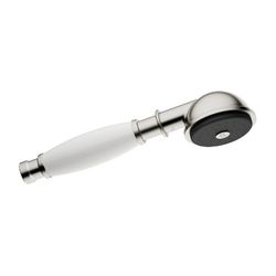 Dornbracht Metall-Handbrause Madison 6,8l/min mit Porzellangriff Weiß FlowR... DORNBRACHT-28002970-060010 4029011232725 (Abb. 1)