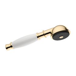 Dornbracht Metall-Handbrause Madison 9l/min mit Porzellangriff Weiß, Messing 23... DORNBRACHT-28002970-09 4029011232756 (Abb. 1)