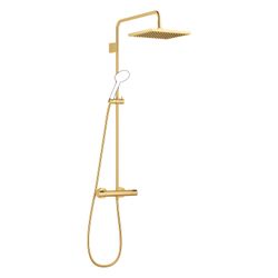 Dornbracht Showerpipe Symetrics FlowReduce 300x240mm 6,8l/min, Messing gebürste... DORNBRACHT-34463980-28 4099477512815 (Abb. 1)