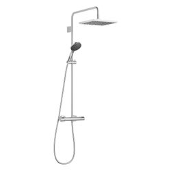 Dornbracht Showerpipe Symetrics mit Brause-Thermostat und Handbrausegarnitur Re... DORNBRACHT-34469980-93 4099477512150 (Abb. 1)