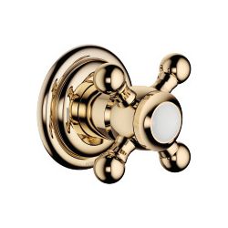 Dornbracht Unterputz-Zweiwege-Umstellung Madison, Rosette 60mm, Messing 23kt Go... DORNBRACHT-36200361-09 4029011965999 (Abb. 1)