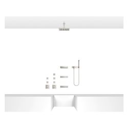 Dornbracht Unterputz-Seitenbrause Water Bar FlowReduce 6l/min, Platin gebürstet... DORNBRACHT-36517979-06 4029011562068 (Abb. 1)