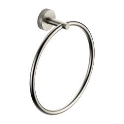Dornbracht Handtuchring rund 185mm Ausladung 55mm Rosette 40mm, Platin gebürste... DORNBRACHT-83200979-06 4029011422232 (Abb. 1)