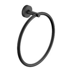 Dornbracht Handtuchring rund 185mm Ausladung 55mm Rosette 40mm, Schwarz matt... DORNBRACHT-83200979-33 4029011822469 (Abb. 1)