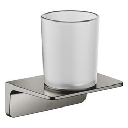 Dornbracht Glashalter, 90mm Stichmaß, Kristallglas matt, Ausladung 103mm, Dark ... DORNBRACHT-83400976-19 4099477273693 (Abb. 1)