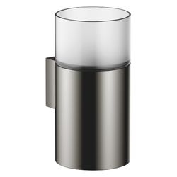 Dornbracht Glashalter Wandmodell, Kristallglas matt, Ausladung 110mm, Dark Chro... DORNBRACHT-83401979-19 4029011999284 (Abb. 1)