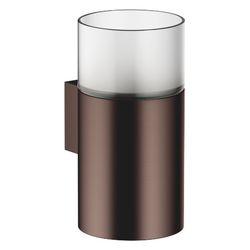 Dornbracht Glashalter Wandmodell, Kristallglas matt, Ausladung 110mm, Dark Bron... DORNBRACHT-83401979-43 4099477468068 (Abb. 1)