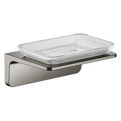Dornbracht Seifenhalter Kristallglas matt 140x67x103mm Stichmaß 90mm, Dark Chro... DORNBRACHT-83410976-19 4099477273730 (Abb. 1)