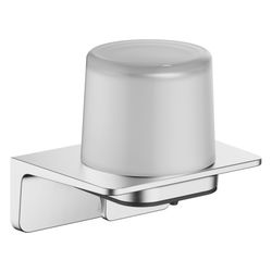 Dornbracht Lotionspender Kristallglas matt Stichmaß 90mm 140x130x103mm, Chrom g... DORNBRACHT-83430976-93 4099477384849 (Abb. 1)