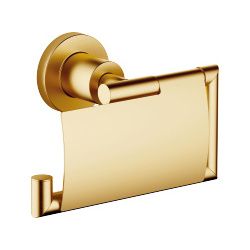 Dornbracht Papierrollenhalter mit Deckel Tara, Ausladung 77mm, Messing gebürste... DORNBRACHT-83510892-28 4029011901645 (Abb. 1)