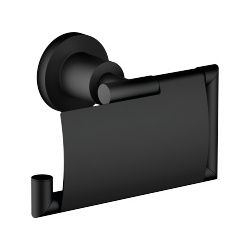 Dornbracht Papierrollenhalter mit Deckel Tara, Ausladung 77mm, Schwarz matt... DORNBRACHT-83510892-33 4029011516054 (Abb. 1)