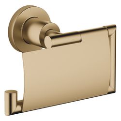 Dornbracht Papierrollenhalter mit Deckel Tara, Ausladung 77mm, Dark Brass gebür... DORNBRACHT-83510892-39 4099477351254 (Abb. 1)