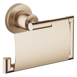 Dornbracht Papierrollenhalter Tara mit Deckel, Ausladung 77mm, Champagne gebürs... DORNBRACHT-83510892-46 4099477034522 (Abb. 1)