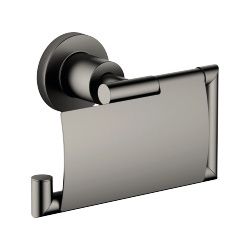 Dornbracht Papierrollenhalter mit Deckel Tara, Ausladung 77mm, Dark Platinum ge... DORNBRACHT-83510892-99 4029011816604 (Abb. 1)