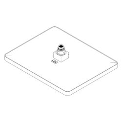 Dornbracht Regenbrause eckig, 300x240mm Schwarz matt, 04120506201-33... DORNBRACHT-04120506201-33 4029011746659 (Abb. 1)