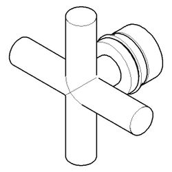 Dornbracht Griff, 70x70x43mm, Cyprum, 04208901000-49... DORNBRACHT-04208901000-49 4029011684043 (Abb. 1)