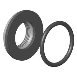 Dornbracht Befestigung mit Dichtungen, 45mm 3/4", 0423100040490... DORNBRACHT-0423100040490 4029011334979 (Abb. 1)
